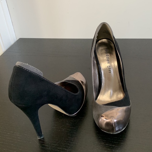 MADDEN GIRL suede, stiletto, platform heels - Picture 9 of 12